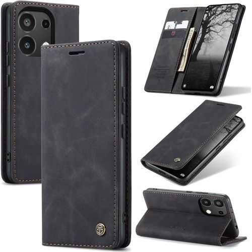 Wallet Flip Case, Retro Leather All-Round Protection Flip Cover Case for Redmi Note 13 Pro 4G