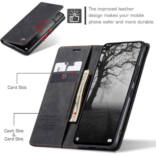 Wallet Flip Case, Retro Leather All-Round Protection Flip Cover Case for Redmi Note 13 Pro 4G