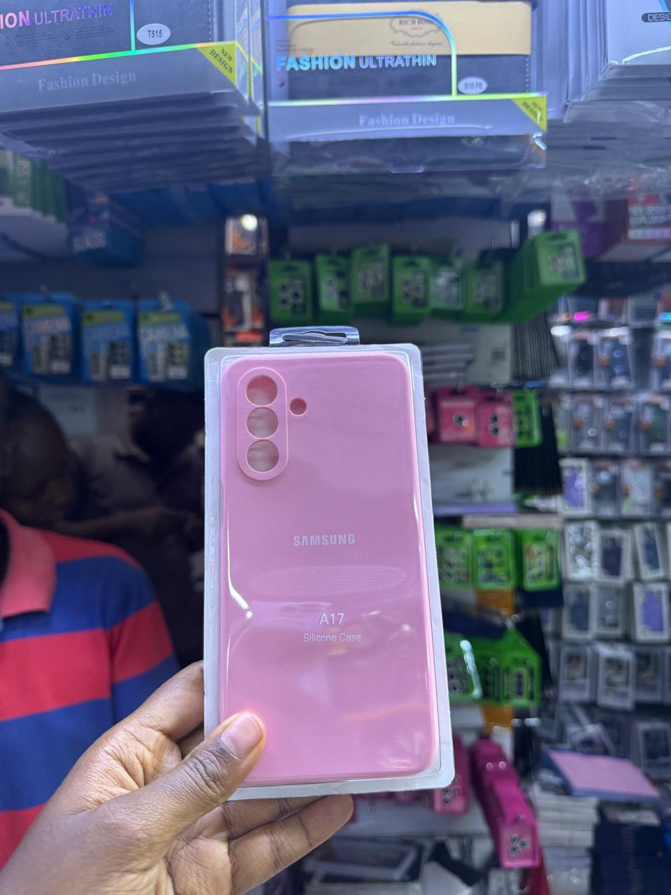 Galaxy A17 Original Premium Pink Silicone Phone Case/ Cover