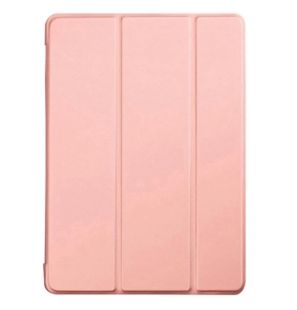 Dux Ducis Domo Series Case for Ipad 7/8/9 10.2 Leather Tri-Fold Flip Cover With Pencil Holder, Stand Function & Full Protection – Pink Peach