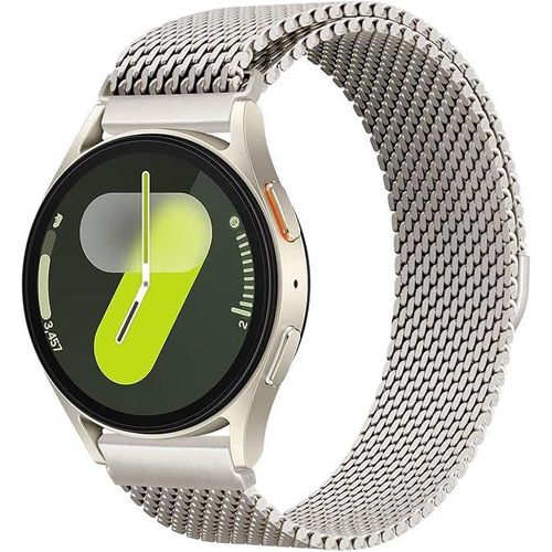 Samsung Galaxy Watch 7 6 5 4 FE Bracelet 40 mm 44 mm/6 & 4 Classic 43 mm 47 mm 42 mm 46 mm/5 Pro 45 mm, Magnetic Stainless Steel Milanese Loop Metal Band/strap