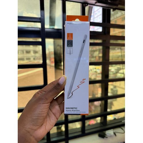 Porodo Smart Stylus Pen for Apple iPad (2018-2025), Magnetic Pencil with Palm Rejection and Tilt Sensitivity for Precision Drawing, Writing, and Note-Taking on iPad Pro/Air/Mini - White