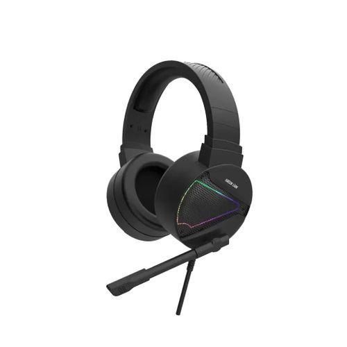 Green Lion GP27X PS5/PS4 XBOX Gaming Headphone, Built-in Omni-Directional Noise Cancelling Microphone, 2.1m Cable Length, 360" Free Bending, 50mm Speakers, RGB