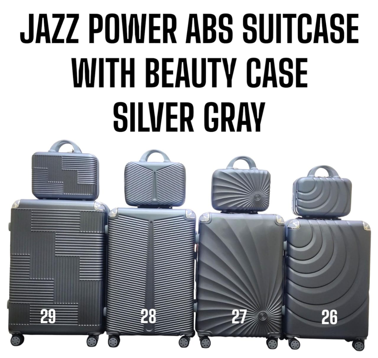 SPECIAL OFFER! SPECIAL OFFER! SPECIAL OFFER! 🎉
💼✨ JAZZ POWER ABS FIBER SUITCASE + FREE BEAUTY CASE! ✨💼

🧳 Travel in style and strength with our durable, lightweight ABS fiber suitcase.
💖 Comes wi