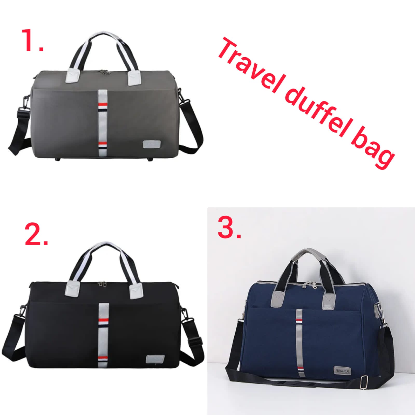 🎆🎆‼️New in‼️‼️ ✨️✨️oxfrord travel duffle bag.made of durable fabric material. The closure is Two- way zipper.