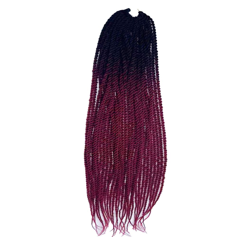 Box Braids Crochet Hair Crochet Box Braids Pre-looped Synthetic Crochet Braids for Black Women Crochet Hair 18 Inch 24 Inch Ombre Prelooped Crochet Box Braids Crochet Hair