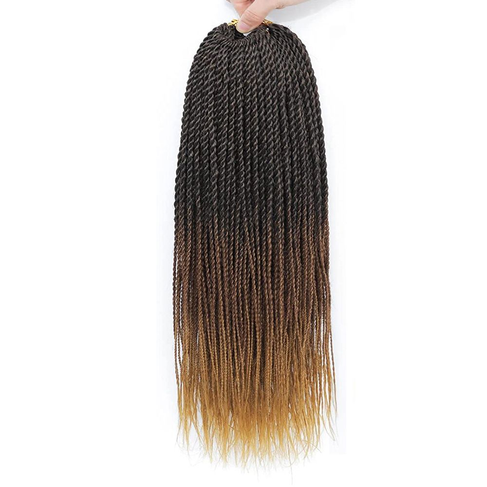 Box Braids Crochet Hair Crochet Box Braids Pre-looped Synthetic Crochet Braids for Black Women Crochet Hair 18 Inch 24 Inch Ombre Prelooped Crochet Box Braids Crochet Hair