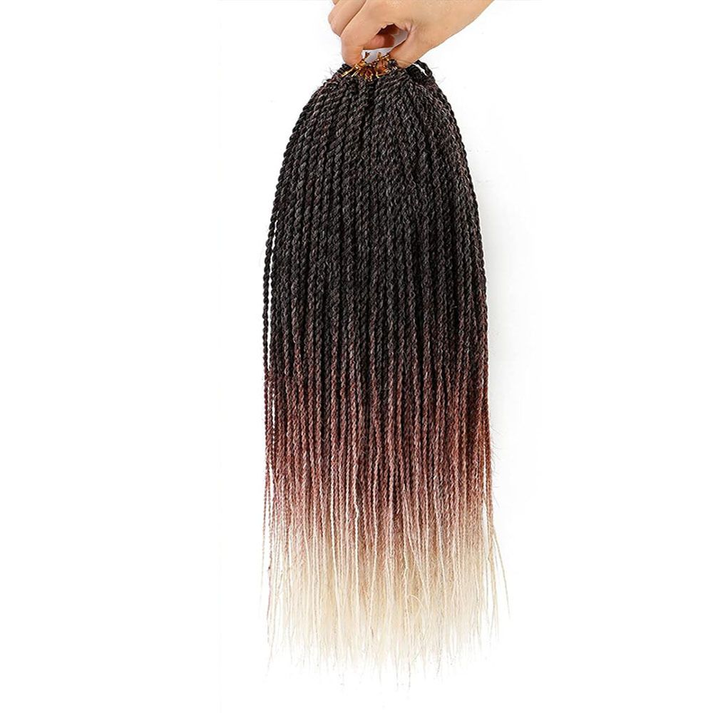 Box Braids Crochet Hair Crochet Box Braids Pre-looped Synthetic Crochet Braids for Black Women Crochet Hair 18 Inch 24 Inch Ombre Prelooped Crochet Box Braids Crochet Hair
