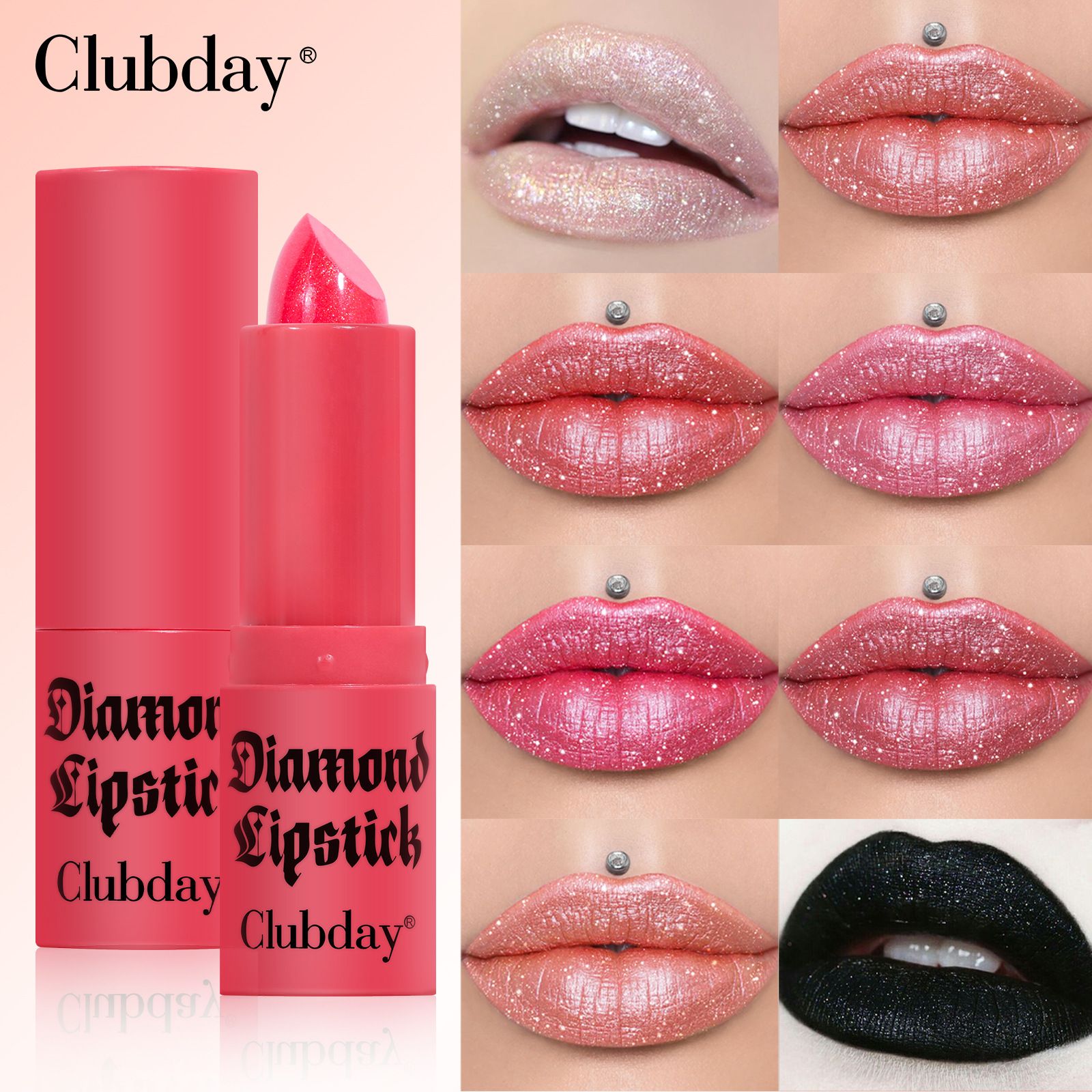 Super Lustrous Lipstick For Soft, Fuller-Looking Lips, Moisturized Feel, Iced Amethyst Non-Sticky Color Changing Lipstick Glimmer Gloss, High-Shine Finish,  Long Lasting Magic Tint Stain Gloss Set