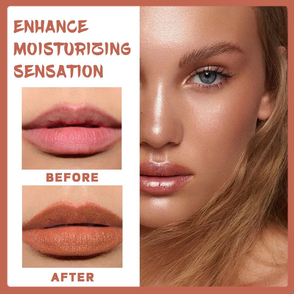 Super Lustrous Lipstick For Soft, Fuller-Looking Lips, Moisturized Feel, Iced Amethyst Non-Sticky Color Changing Lipstick Glimmer Gloss, High-Shine Finish,  Long Lasting Magic Tint Stain Gloss Set