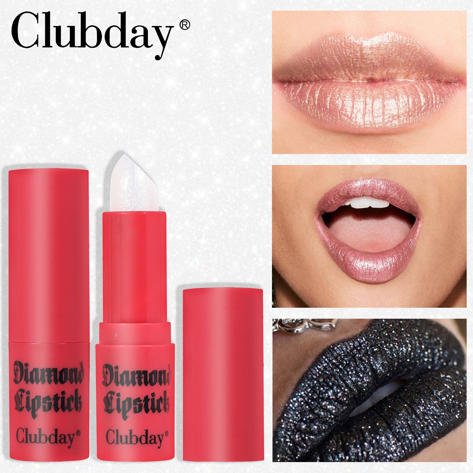 Super Lustrous Lipstick For Soft, Fuller-Looking Lips, Moisturized Feel, Iced Amethyst Non-Sticky Color Changing Lipstick Glimmer Gloss, High-Shine Finish,  Long Lasting Magic Tint Stain Gloss Set