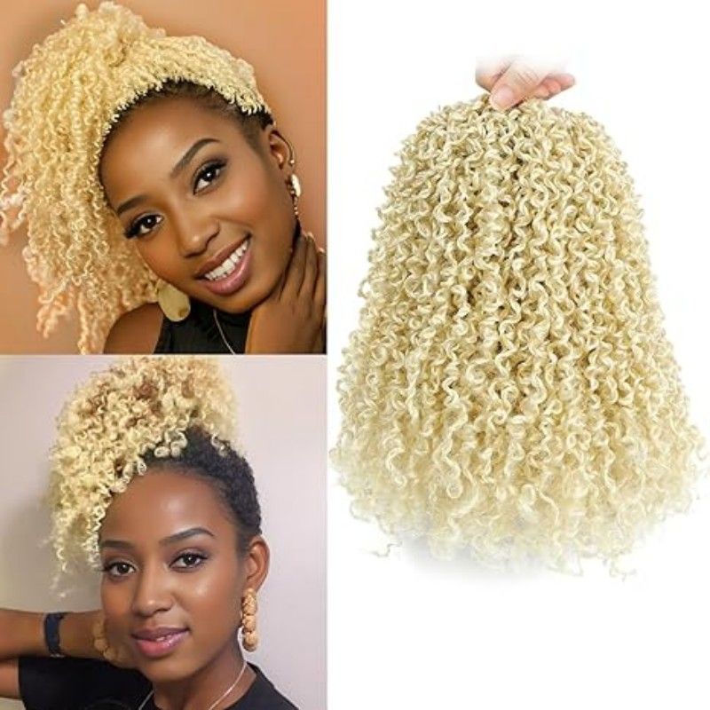 Pre-looped Yanky Twist Crochet Hair Bohemian Passion Twist Spring Mini Twist for Black Women Goddess Locs Crochet Hair Ombre Boho Faux Locs Croceht Braids Hippie Faux Crochet Hair