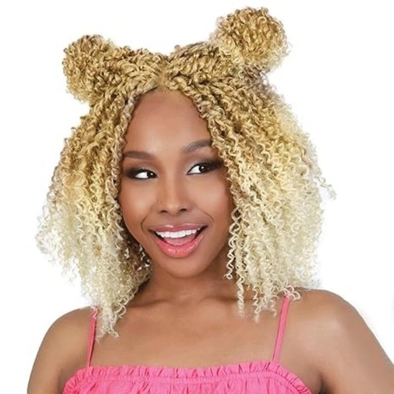 Pre-looped Yanky Twist Crochet Hair Bohemian Passion Twist Spring Mini Twist for Black Women Goddess Locs Crochet Hair Ombre Boho Faux Locs Croceht Braids Hippie Faux Crochet Hair