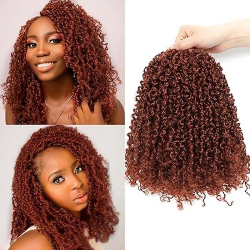 Pre-looped Yanky Twist Crochet Hair Bohemian Passion Twist Spring Mini Twist for Black Women Goddess Locs Crochet Hair Ombre Boho Faux Locs Croceht Braids Hippie Faux Crochet Hair