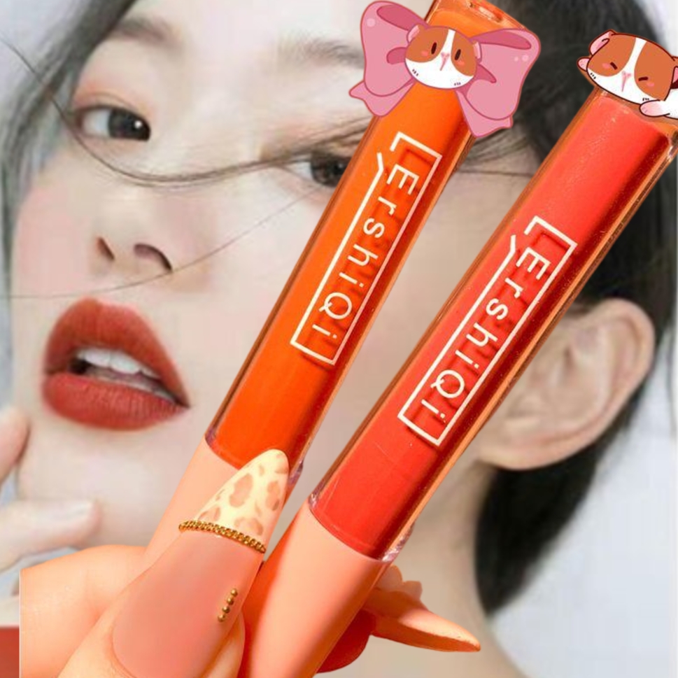10Pcs Velvet Matte Lipstick Makeup Set Nude Matte Soft Dark Color Stick High Pigmented Long-Lasting Non-Stick Cup Not Fade Waterproof Lip Stick Lip Balm Beauty Cosmetics Gift for Girls and Women
