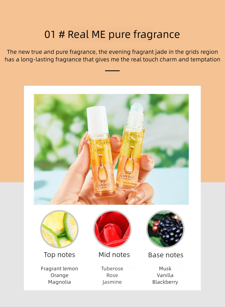 Blossom Roll on Perfume for Women Alcohol Free Rollerball Perfume Oil with Essential Oils, Infused with Real Flowers, The Original Pheromone Infused After Shower Body Oil Perfume Cologne