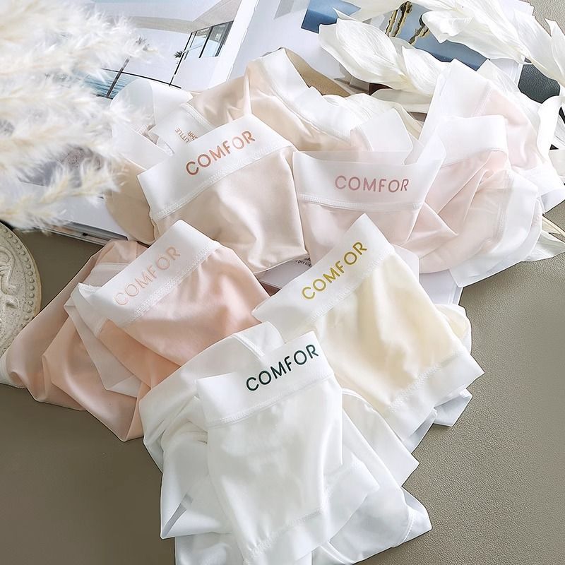 Women's Ultra Thin Ice Silk Underwear Seamless Mid Waisted Soft Briefs Panties See Through Thin Breathable Sexy Panties Women’s Underwear Seamless Panties Black/White/Beige/Rose/Complexion/Khaki
