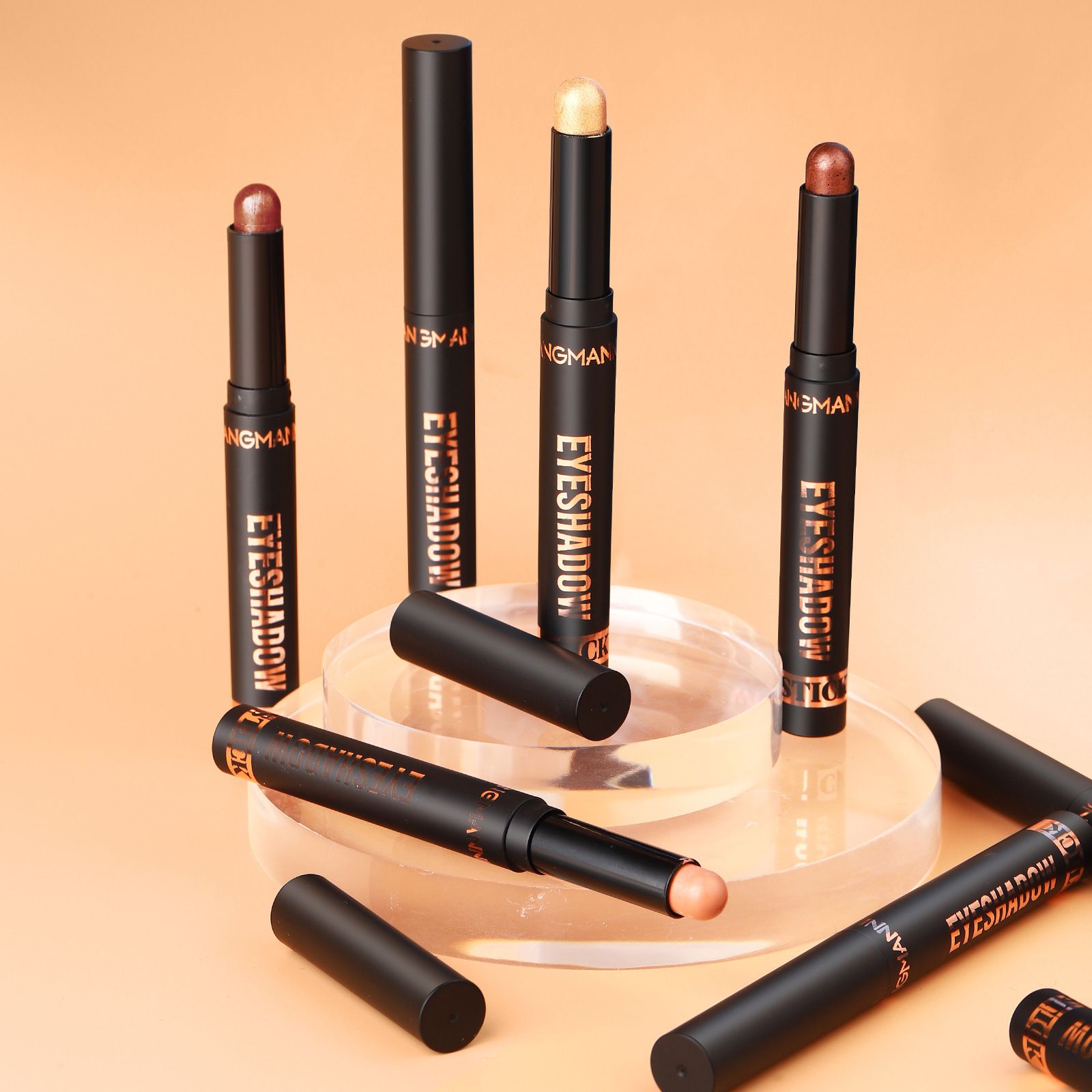 LANGMANNI Eyeshadow Stick,8 PCS Pro Kit Eyeshadow Stick Gift Makeup Set,Matte Earth Color+Bright Metal Color Multifunctional Contour Stick,Waterproof & Long-Lasting Professional Bright Eyeshadow