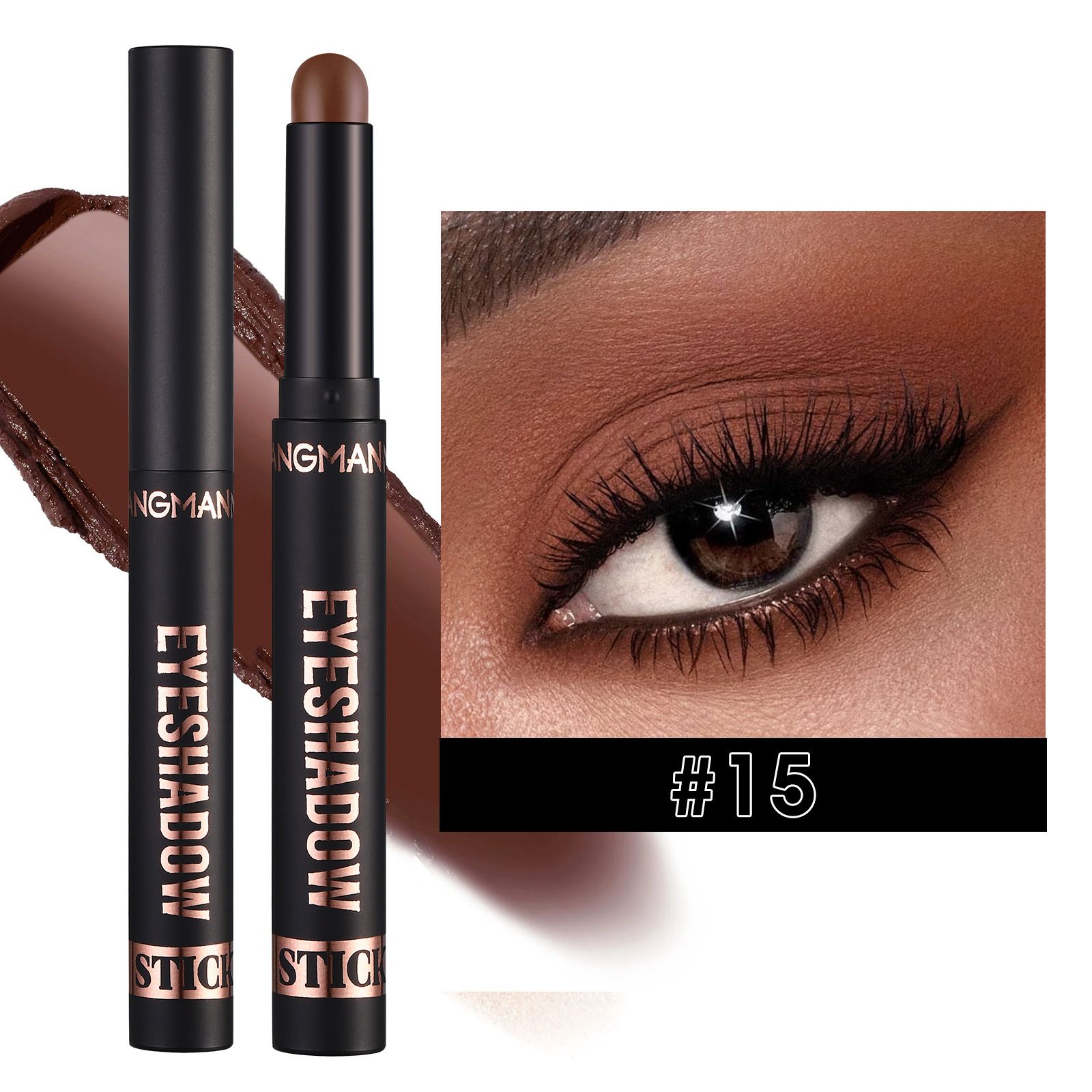LANGMANNI Eyeshadow Stick,8 PCS Pro Kit Eyeshadow Stick Gift Makeup Set,Matte Earth Color+Bright Metal Color Multifunctional Contour Stick,Waterproof & Long-Lasting Professional Bright Eyeshadow