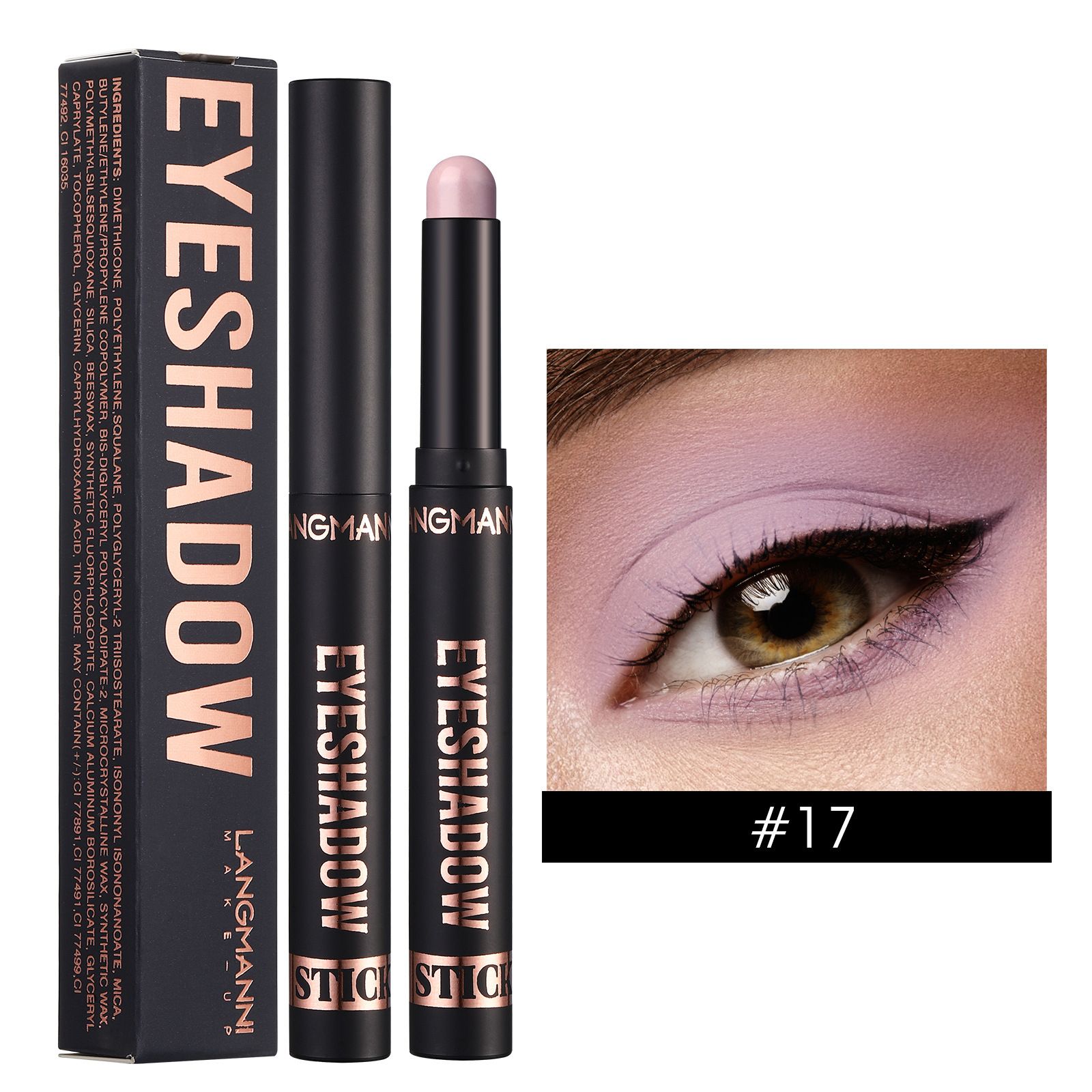 LANGMANNI Eyeshadow Stick,8 PCS Pro Kit Eyeshadow Stick Gift Makeup Set,Matte Earth Color+Bright Metal Color Multifunctional Contour Stick,Waterproof & Long-Lasting Professional Bright Eyeshadow