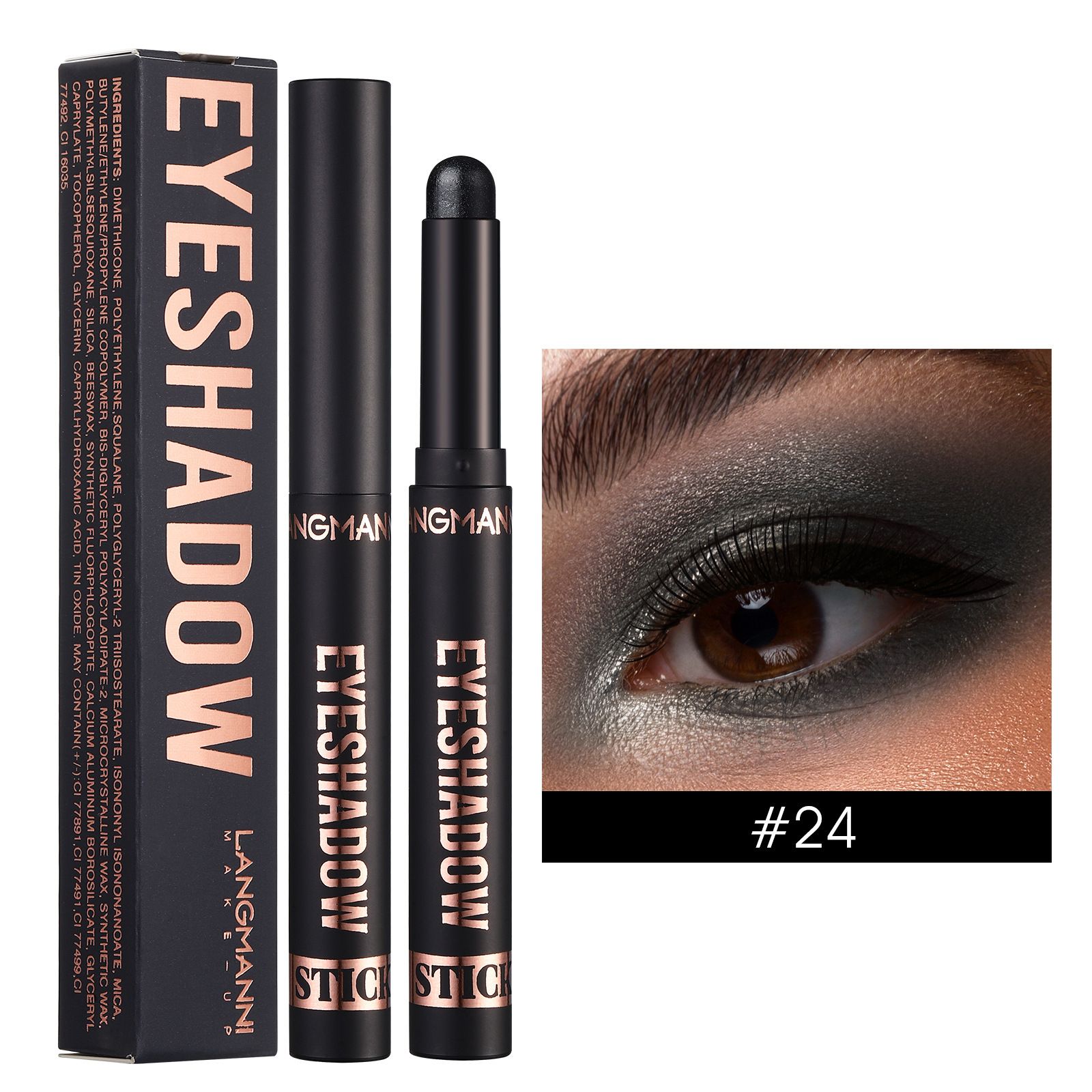 LANGMANNI Eyeshadow Stick,8 PCS Pro Kit Eyeshadow Stick Gift Makeup Set,Matte Earth Color+Bright Metal Color Multifunctional Contour Stick,Waterproof & Long-Lasting Professional Bright Eyeshadow