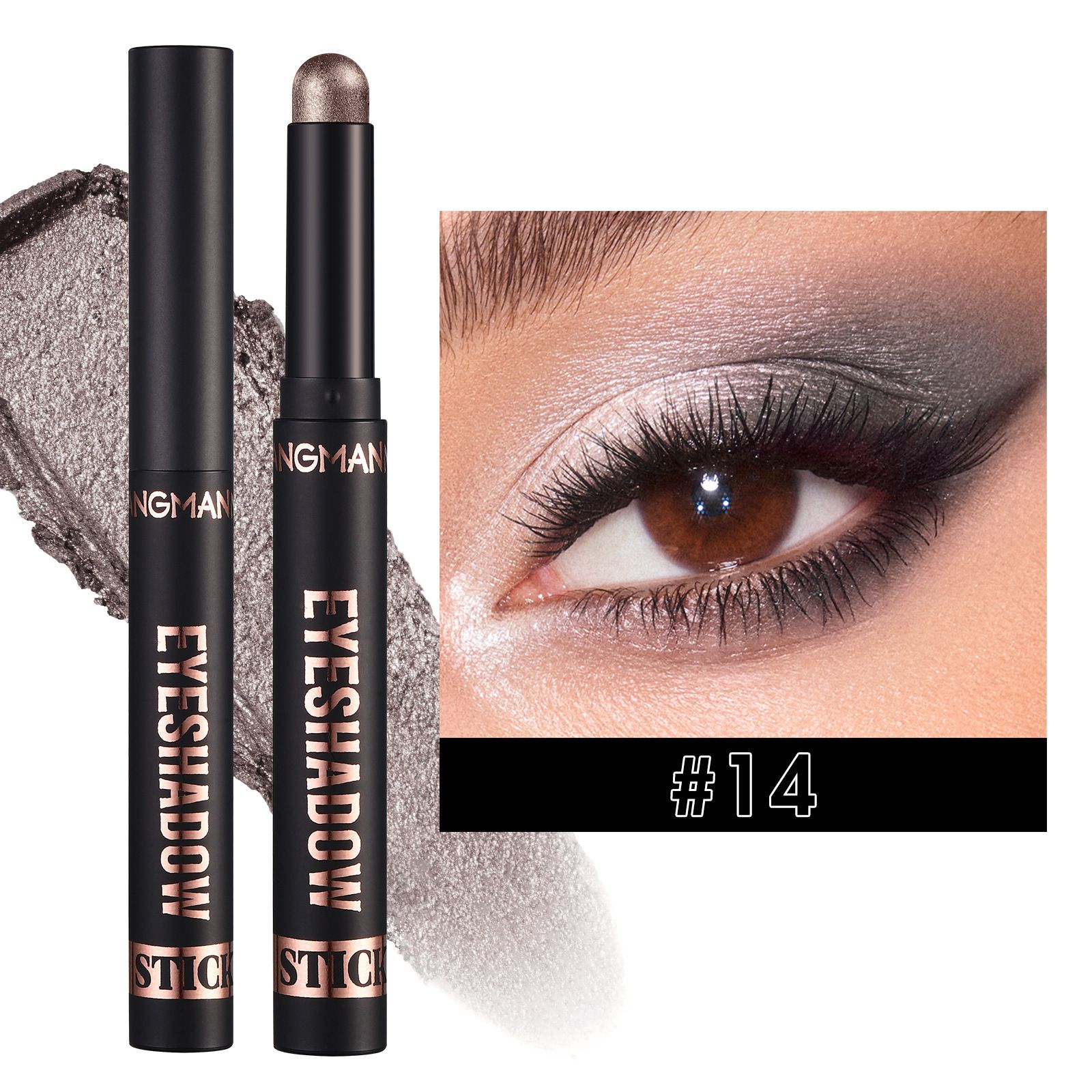 LANGMANNI Eyeshadow Stick,8 PCS Pro Kit Eyeshadow Stick Gift Makeup Set,Matte Earth Color+Bright Metal Color Multifunctional Contour Stick,Waterproof & Long-Lasting Professional Bright Eyeshadow
