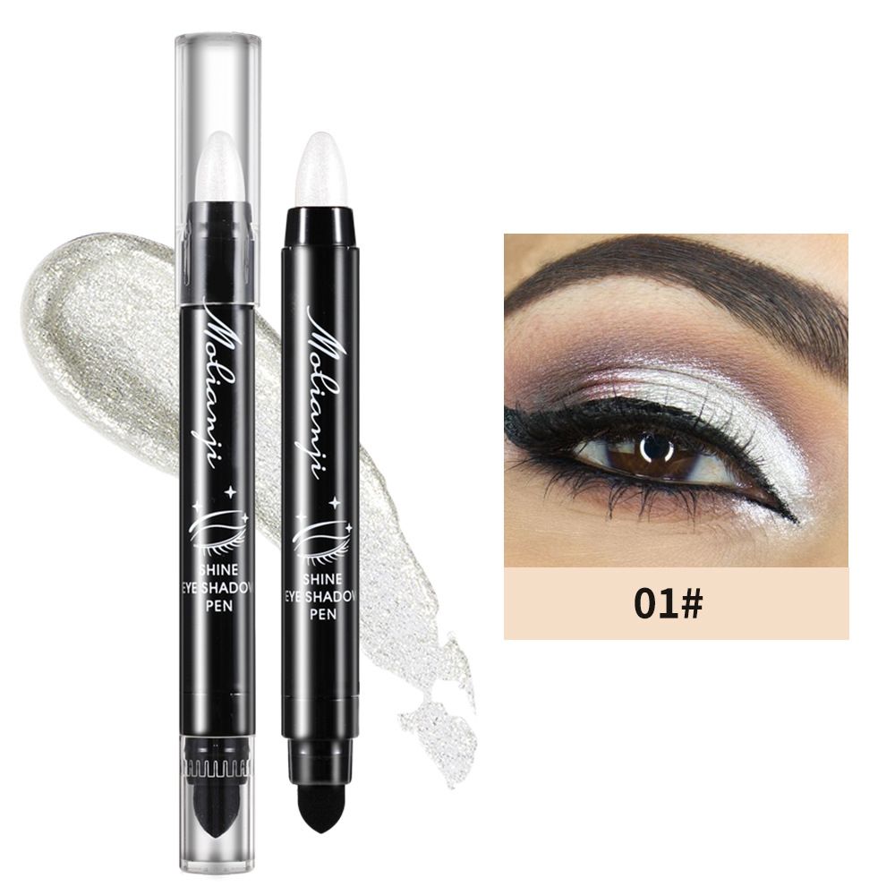 Eyeshadow 101 Cream-to-Powder Waterproof Shadow Stick Marmalade Shimmer Long-Lasting, Crease-Proof, Orange Apricot Shimmer Cream Eyeshadow with Built-in Smudger Silky Formula Glitter With Makeup Brush