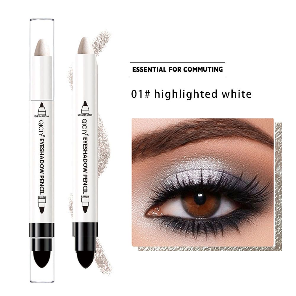 3PCS Waterproof Eyeshadow Stick - Longwear Blendable Cream with Built-In Primer Silky Formula Glitter Eye Shadow Sticks With Makeup Brush Smudge-Proof, Waterproof Eyeshadow Pencils gift for Lady view 5