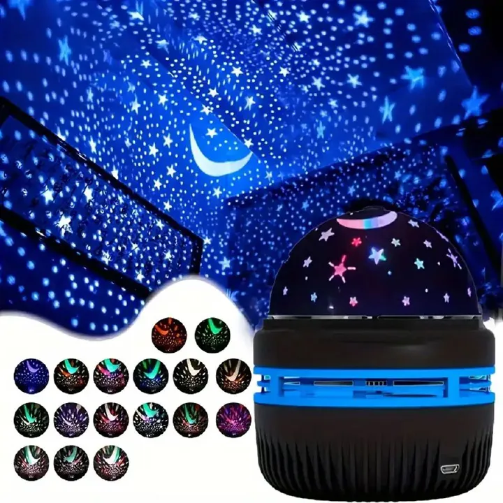 RGB Ball Lamp, USB Aurora Lamp, Northern Lights, Uonlytechstar Star, Ocean Wave Projector, Party Holiday Decor, Galaxy Light, Bedroom Night Light Projector for Gaming Room/Bedroom/Ceiling