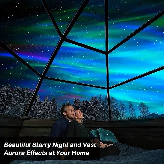 RGB Ball Lamp, USB Aurora Lamp, Northern Lights, Uonlytechstar Star, Ocean Wave Projector, Party Holiday Decor, Galaxy Light, Bedroom Night Light Projector for Gaming Room/Bedroom/Ceiling