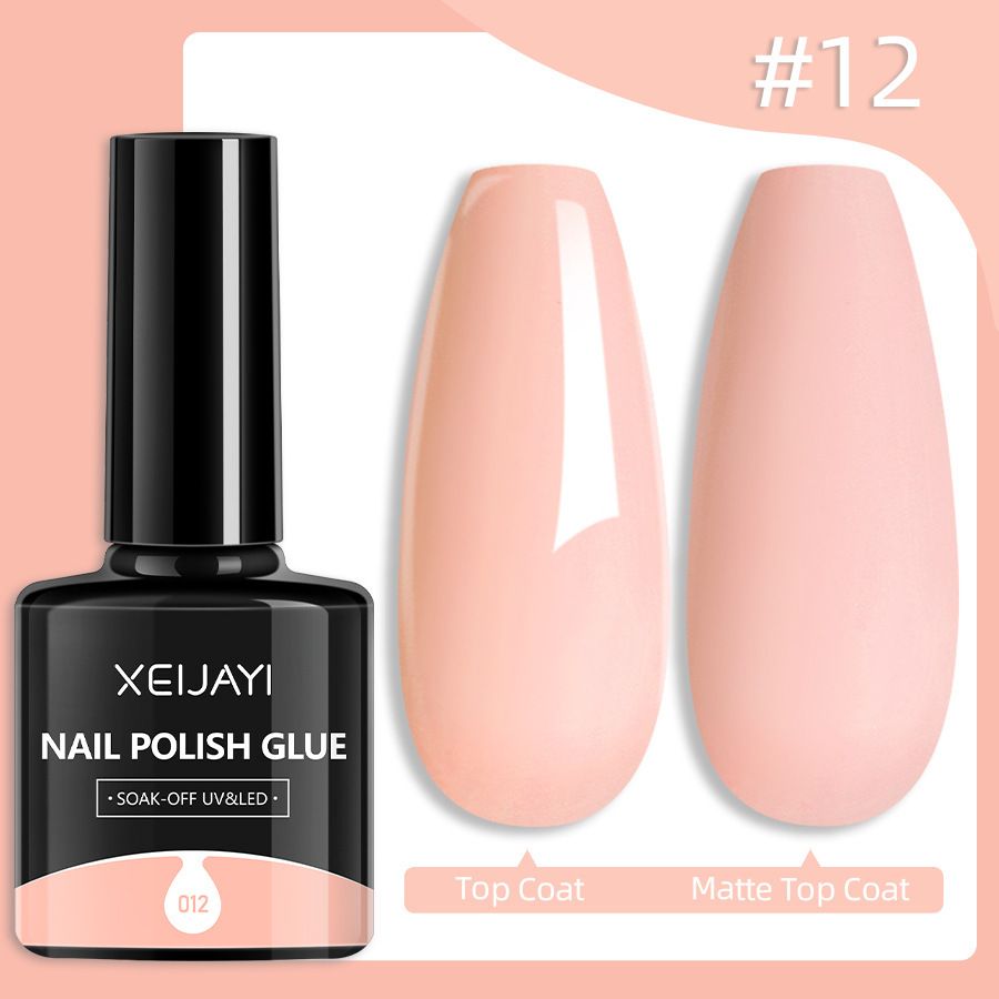 Gel Nail Polish Set 12 Colors, Spring Summer Pastel Soft Green Blue Coral Peach Lilac Purple Pale Creamy Shades Popular Nail Art Design Salon Free Spirit Glossy Collection at Home DIY Manicure Gifts