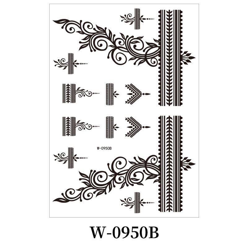 Temporary Tattoo Waterproof Fun Fake Body Art Arm Sketch Scar Sticker Sexy Tattoo Set Beautiful Exquisite 3D Realistic Flowers, Abdominate, Chest, Waist and Back Applied Fake Tattoo for Women Men