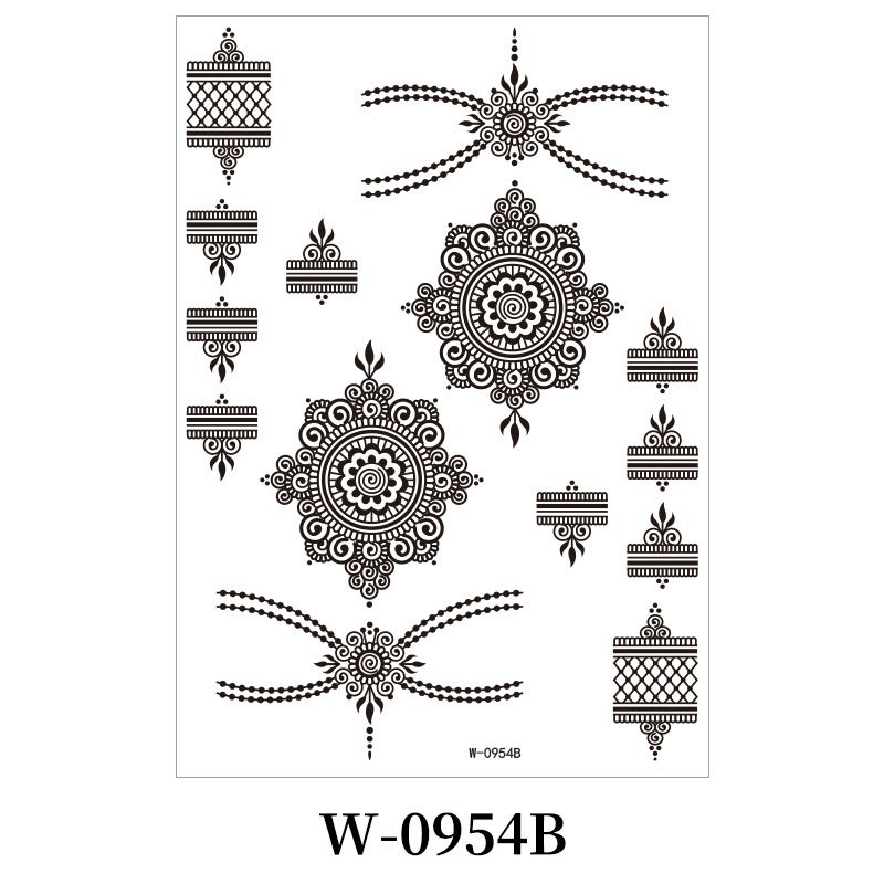Temporary Tattoo Waterproof Fun Fake Body Art Arm Sketch Scar Sticker Sexy Tattoo Set Beautiful Exquisite 3D Realistic Flowers, Abdominate, Chest, Waist and Back Applied Fake Tattoo for Women Men