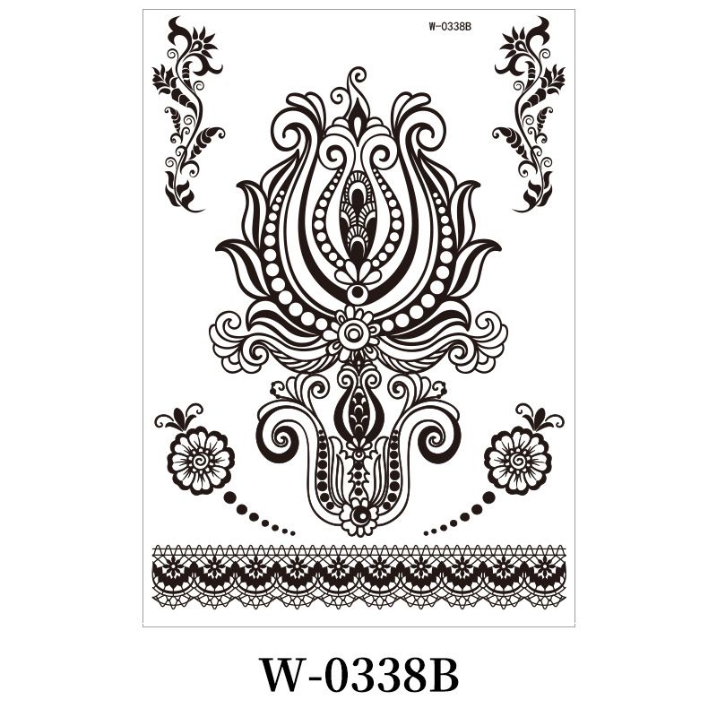 Temporary Tattoo Waterproof Fun Fake Body Art Arm Sketch Scar Sticker Sexy Tattoo Set Beautiful Exquisite 3D Realistic Flowers, Abdominate, Chest, Waist and Back Applied Fake Tattoo for Women Men