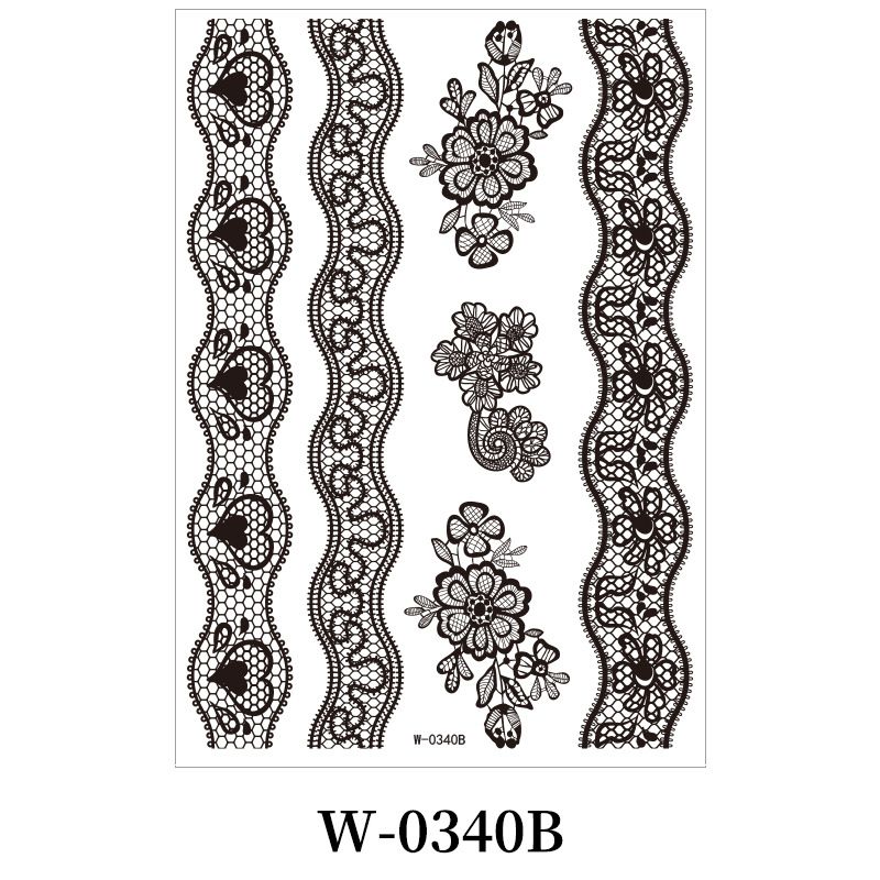 Temporary Tattoo Waterproof Fun Fake Body Art Arm Sketch Scar Sticker Sexy Tattoo Set Beautiful Exquisite 3D Realistic Flowers, Abdominate, Chest, Waist and Back Applied Fake Tattoo for Women Men