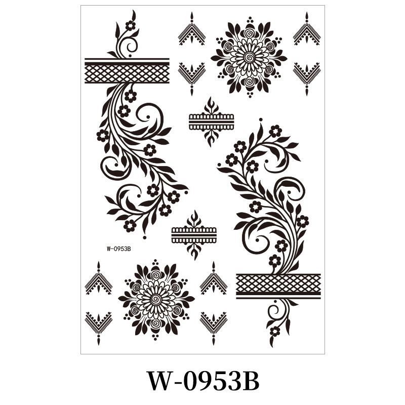 Temporary Tattoo Waterproof Fun Fake Body Art Arm Sketch Scar Sticker Sexy Tattoo Set Beautiful Exquisite 3D Realistic Flowers, Abdominate, Chest, Waist and Back Applied Fake Tattoo for Women Men