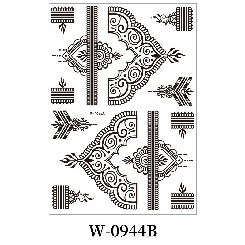 Temporary Tattoo Waterproof Fun Fake Body Art Arm Sketch Scar Sticker Sexy Tattoo Set Beautiful Exquisite 3D Realistic Flowers, Abdominate, Chest, Waist and Back Applied Fake Tattoo for Women Men