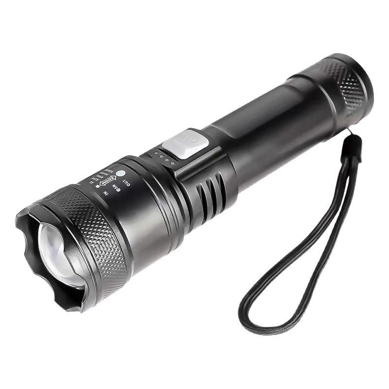 Super Bright Flashlight with Digital Power Display High Lumen Rechargeable LED Flashlight, Waterproof,USB Output Power Bank,Tactical Flashlight for Camping, Hiking, Emergencies,Outdoor, Hunting