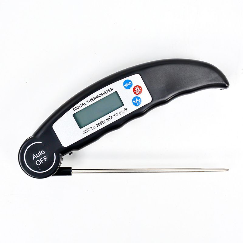 Digital Meat Thermometer for Milk, Bath Water, Deep Fry, Cooking Food, BBQ Grill, Smoker, Oil, Fry Candy, Auto off Calibration with Foldable Probe Instant Read Thermometer Gifts for Men and mom