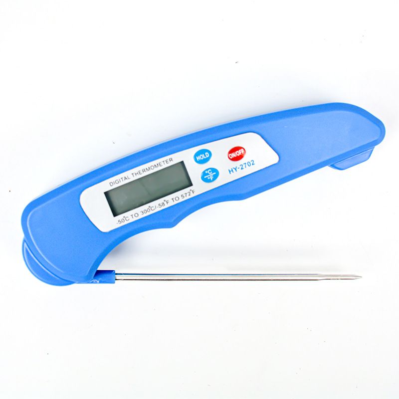 Digital Meat Thermometer for Milk, Bath Water, Deep Fry, Cooking Food, BBQ Grill, Smoker, Oil, Fry Candy, Auto off Calibration with Foldable Probe Instant Read Thermometer Gifts for Men and mom