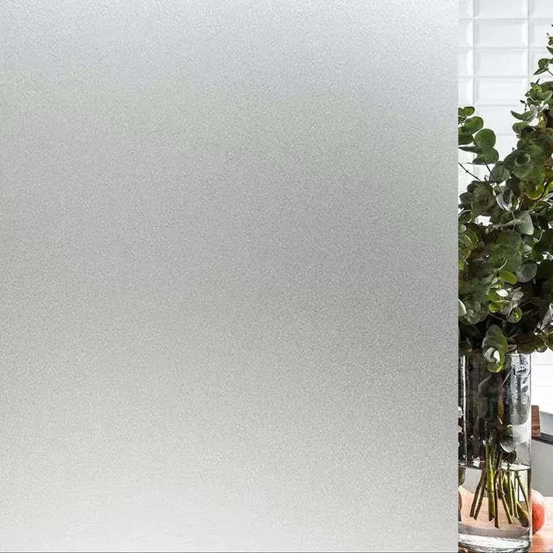 Decorative Window Film Etched Floral,Privacy Door Film,Static Cling Glass Film,No Glue Stained Glass Anti UV Window Paper Frosted Glass Film for Bathroom,Office,Meeting Room,Bedroom