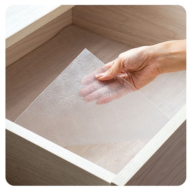 Shelf Drawers Liner Premium Non-Adhesive Cabinet & Drawer Liner for Kitchen Cabinets Pantry, Bathroom NonSlip, Washable, OilProof Waterproof Shelf Paper Easy to Cut Durable Cabinet Mat
