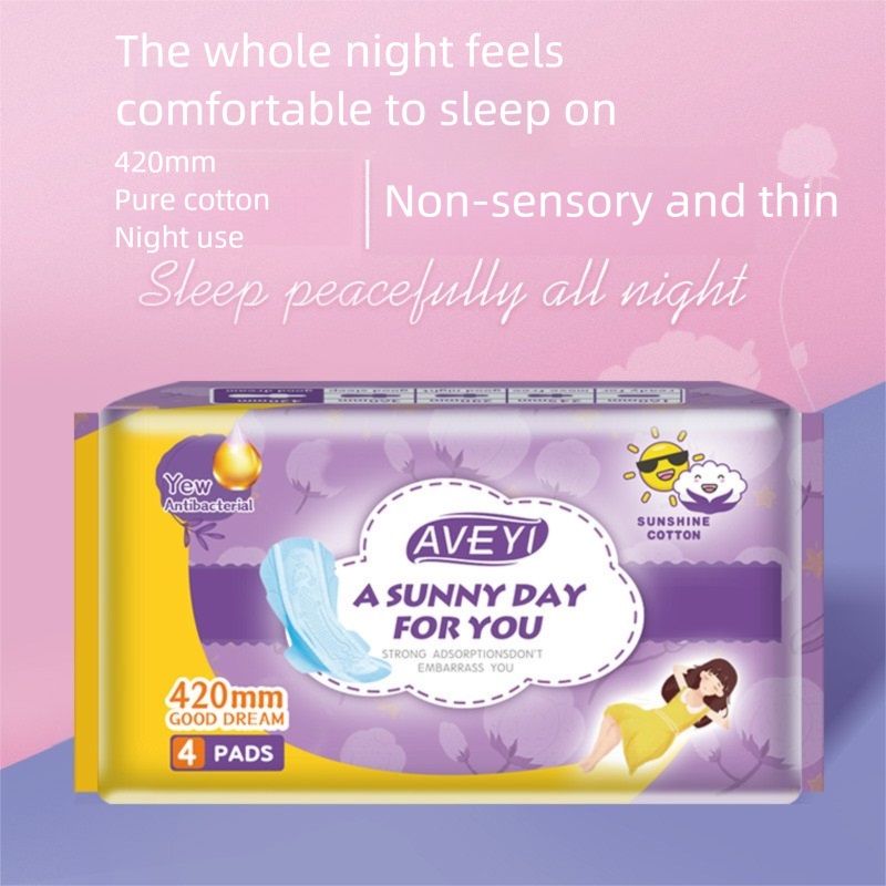 Organic Cotton Cover Pads - Regular Absorbency, Unscented, Ultra Thin Regular Absorbency Pads with Wings for Women Unscented Overnight Pads