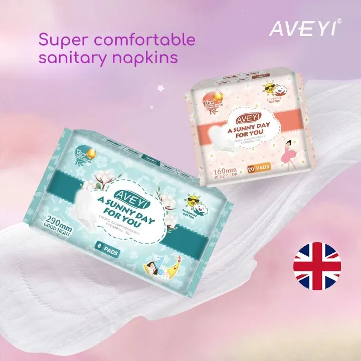 Organic Cotton Cover Pads - Regular Absorbency, Unscented, Ultra Thin Regular Absorbency Pads with Wings for Women Unscented Overnight Pads