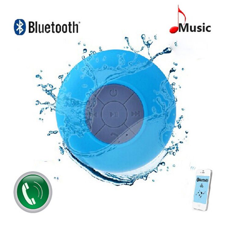 Waterproof Bluetooth Shower Speaker with LED, IPX4 Portable Wireless Hands-Free Mini Speaker, Portable Small Speakers, Floating, Suction Cup for Home, Beach, Pool, Kayak, Hiking, Boat Accessories