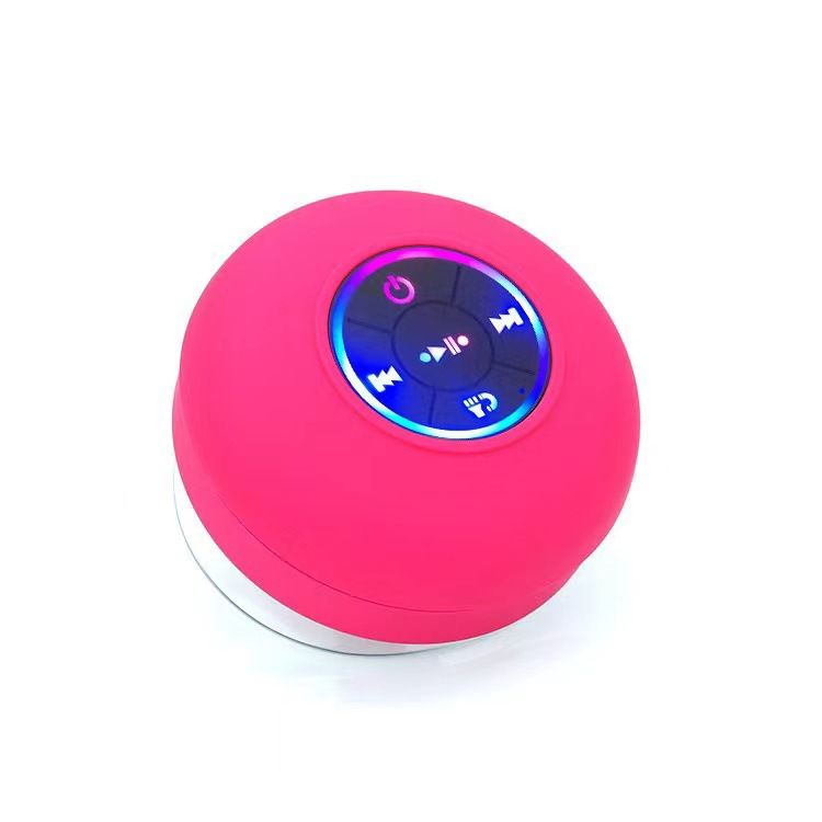 Waterproof Bluetooth Shower Speaker with LED, IPX4 Portable Wireless Hands-Free Mini Speaker, Portable Small Speakers, Floating, Suction Cup for Home, Beach, Pool, Kayak, Hiking, Boat Accessories