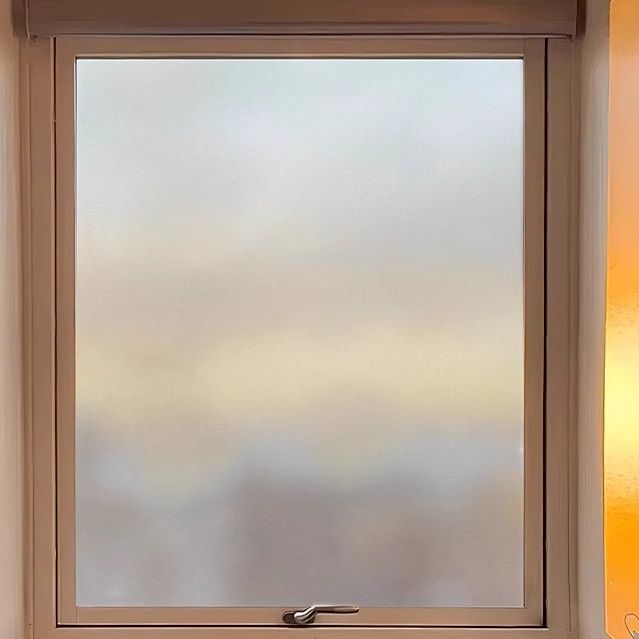 Window Privacy Film, Non-Adhesive Frosted Sun Heat Blocking Window Clings Easy to Apply & Removable Adhesive Reusable Door Stickers for Home Bathroom Office Decorative Stained Glass Window Film