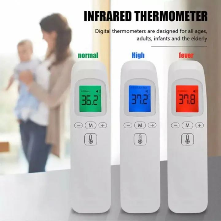 Forehead Thermometer for Babies Adults Kids & Elderly, Fast Accurate Baby Thermometer, Fever Alarm & Mute Mode, Baby Essentials - Lifetime Support  LED Digits, Easy to Use for Home & Nurses