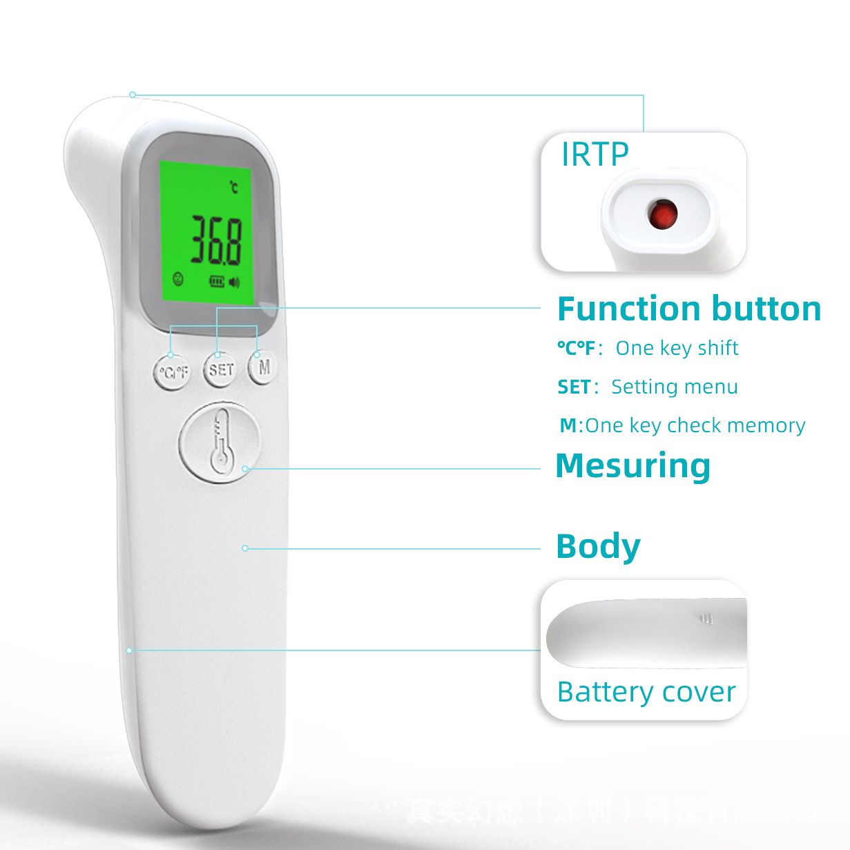 Forehead Thermometer for Babies Adults Kids & Elderly, Fast Accurate Baby Thermometer, Fever Alarm & Mute Mode, Baby Essentials - Lifetime Support  LED Digits, Easy to Use for Home & Nurses