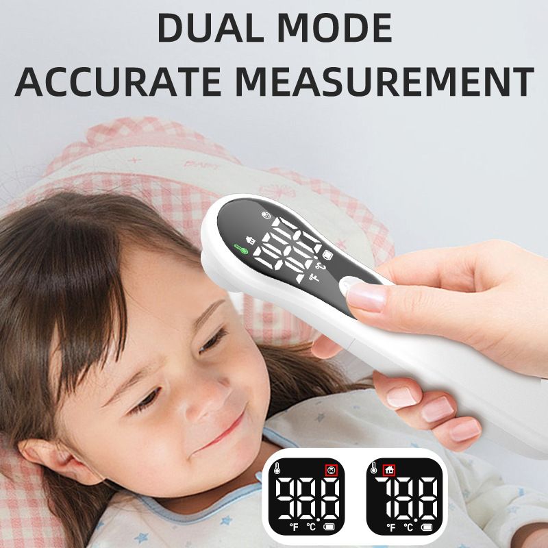 Forehead Thermometer for Adults, Kids, Baby, Non-Contact Digital Infrared Thermometer, Instant Read, Accurate & Fast Fever Detection, Portable Easy-to-use with Fever Alarm, for Home, Clinic, Office